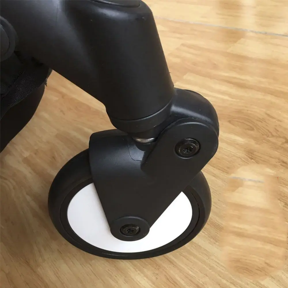 Accessories Front Rear Wheels Trolley Wheel Bracket Wheel Axle  Accessories Stroller Wheels Screw Clip Type PU Tyre Side Cover