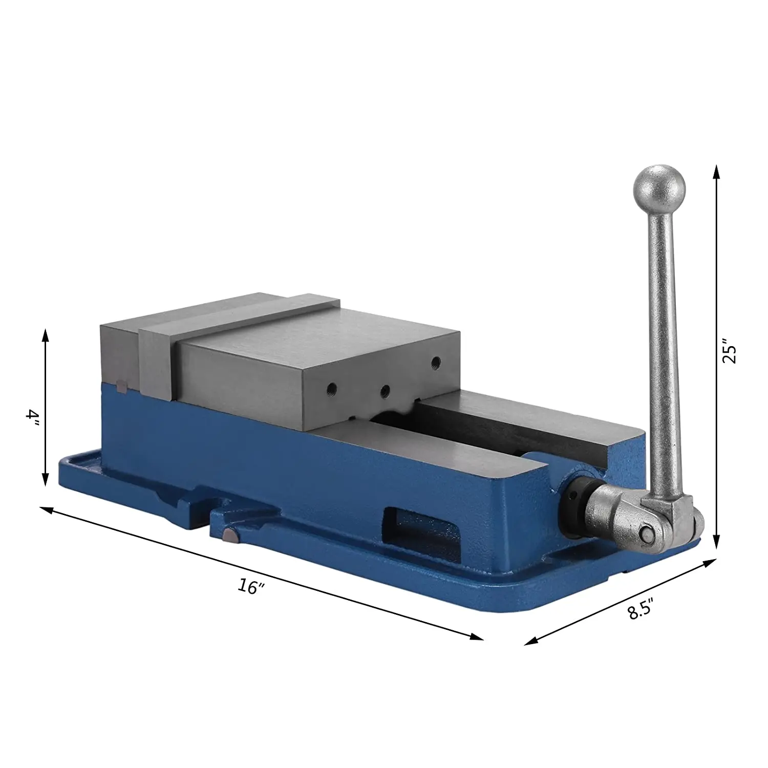 VEVOR 6 Inch Lock Down Vise Precision Milling Vice 6 Inch Jaw Width Drill Press Vise Milling Drilling Machine Bench