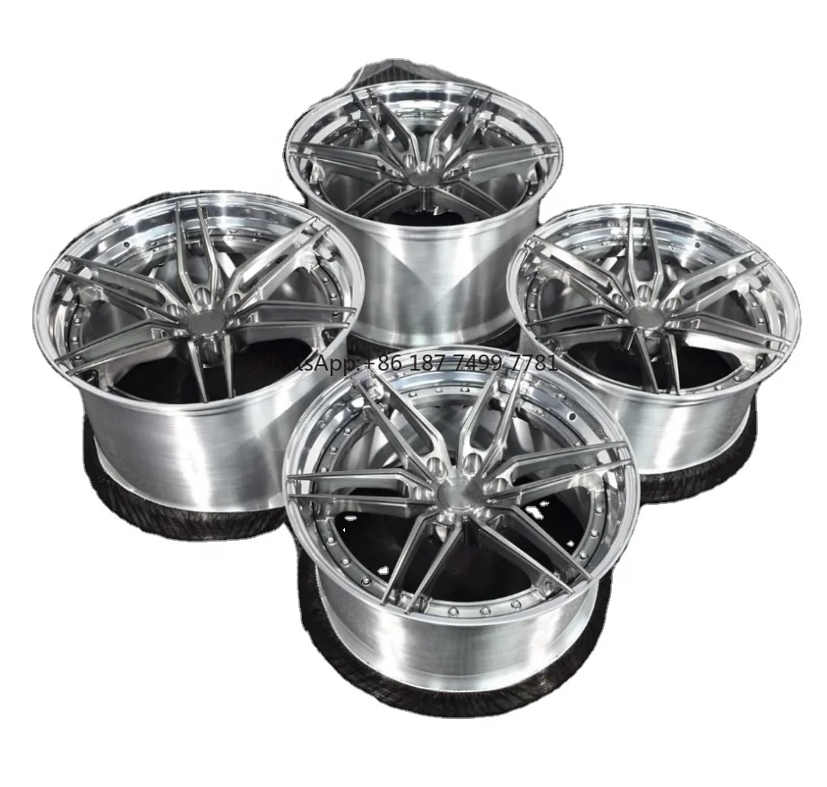 

High Quality Car Wheels 19 20 21 24 Inch 9.5J 10.5J 11.5 12.5J Pcd 5*100 5*120 Forged Wheel Rims Brushed