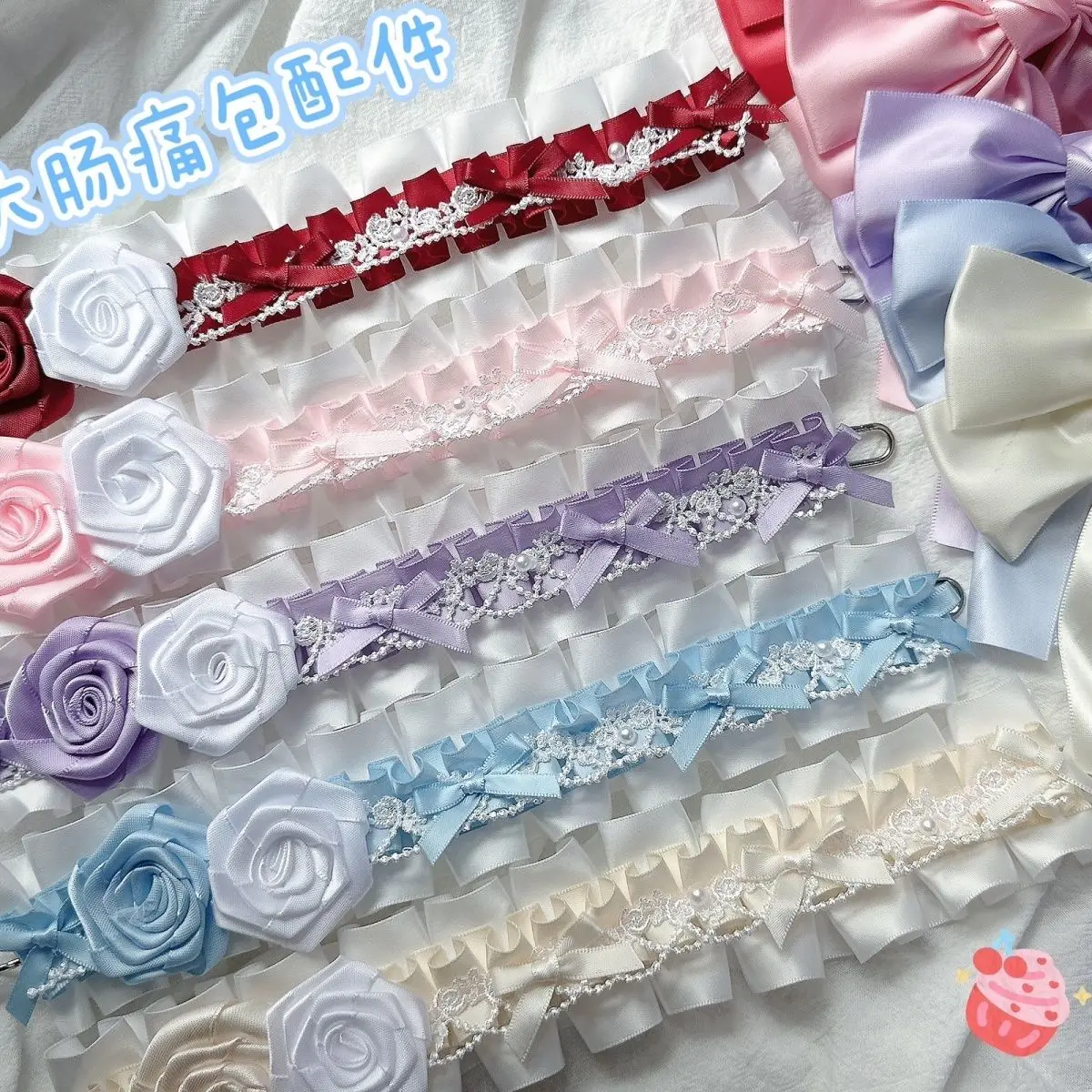 

for Wego Bag Decoration Lolita ita bag Bow tie pendant hand made ribbon Accessories Keyring Character Goods