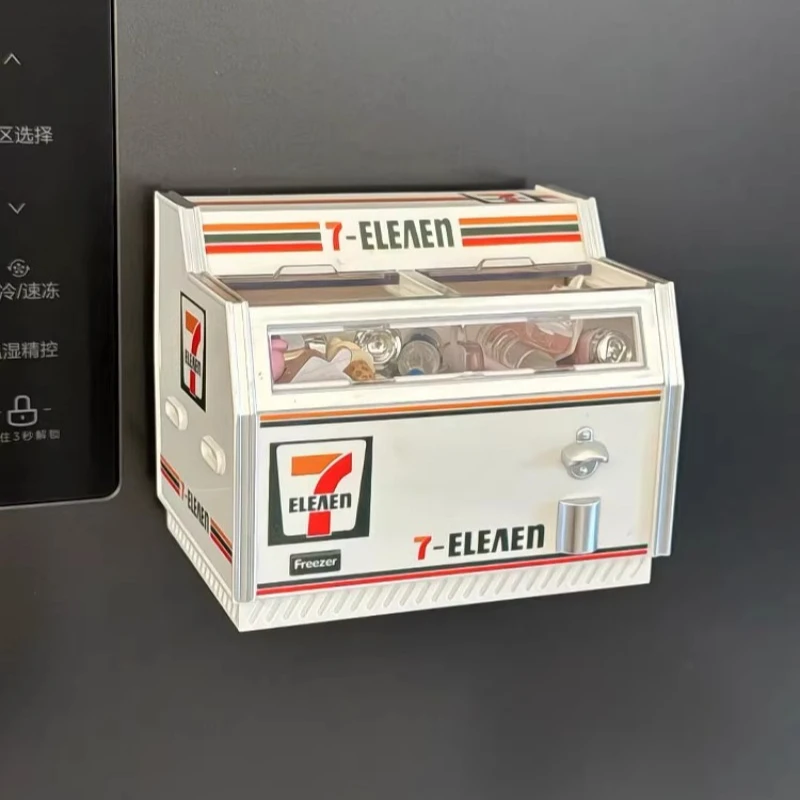 711 فريزر، ثلاجة، ملصق مغناطيسي، ديكور الثلاجة، شفط مغناطيسي