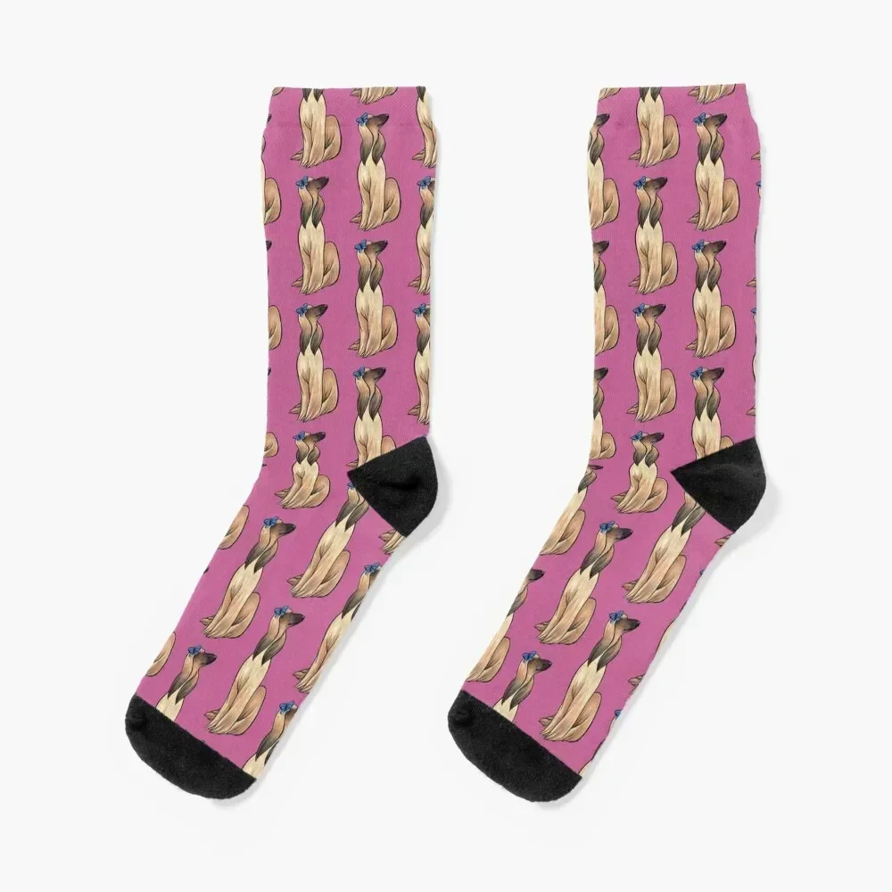 Afghan Hound Socks short soccer anti-slip kawaii Boy Child Socks Women's