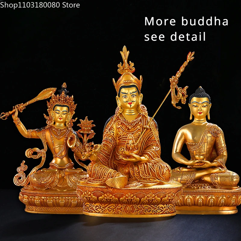 31cm Copper brass Sakyamuni Amitabha Medicine Buddha statue Tibet Green Tara Padmasambhava Vajrasattva Manjusri longevity buddha