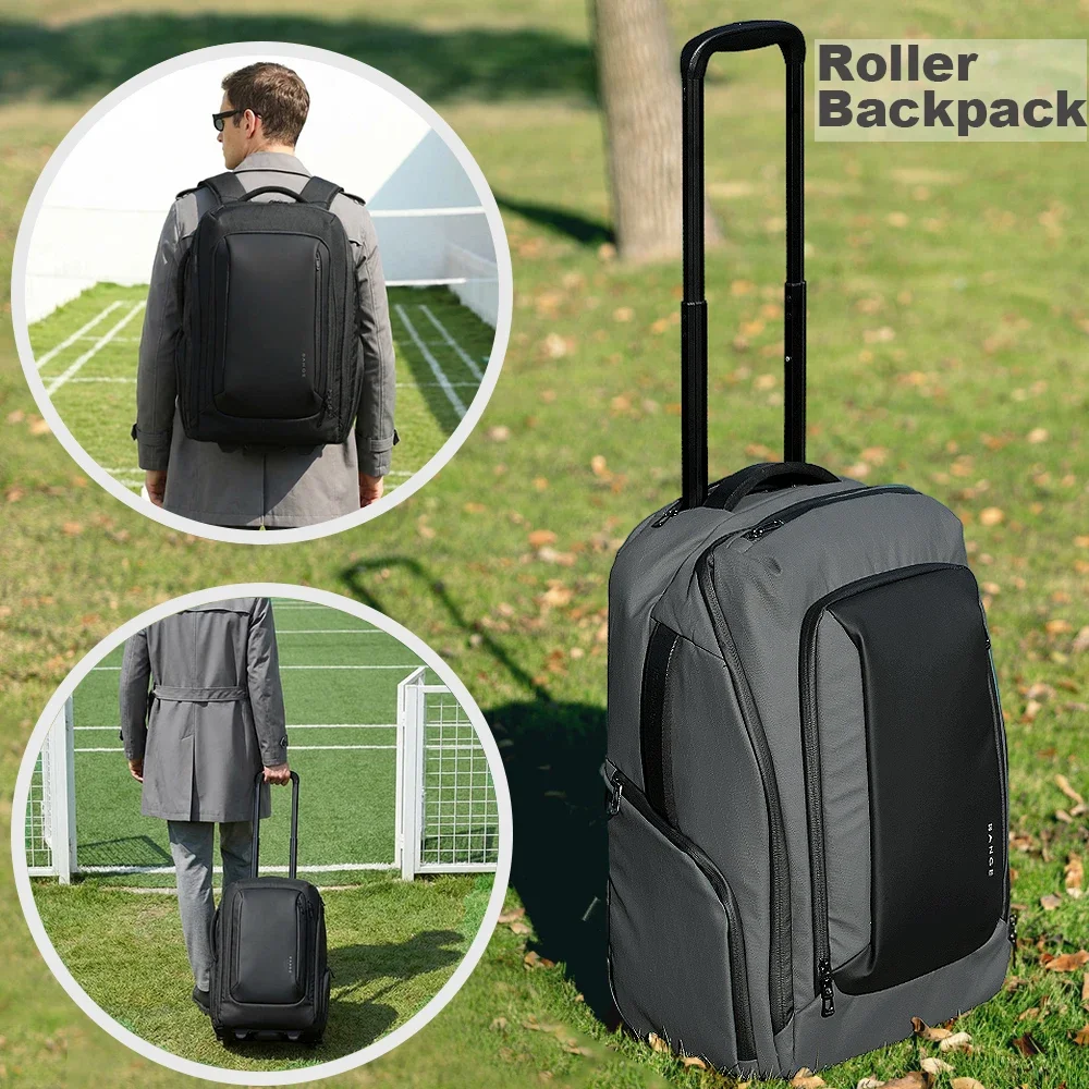 Mochila con ruedas multiusos de gran capacidad para viajes de negocios, equipaje de retorno universitario, bolso escolar de gran tamaño