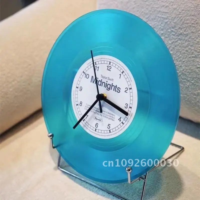 

Taylor Swift Vinyl Wall Clock Midnight Album Pattern Color CD Gifts Fans Transparent Room Record Home Living Decoration Luxury