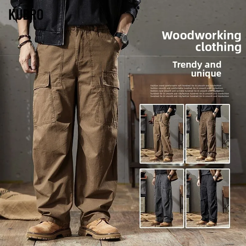 

Модные мужские осенне-зимние повседневные спортивные брюки, спортивные штаны, мужские мешковатые брюки-карго для бега, универсальные брюки, спортивная одежда с несколькими карманами