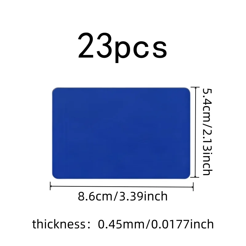 23 pcs 45mm.45mm Aluminum Cards, DIY Engraving Projects, 0.45mm Thin Lightweight, Durable Scratch Resistant
