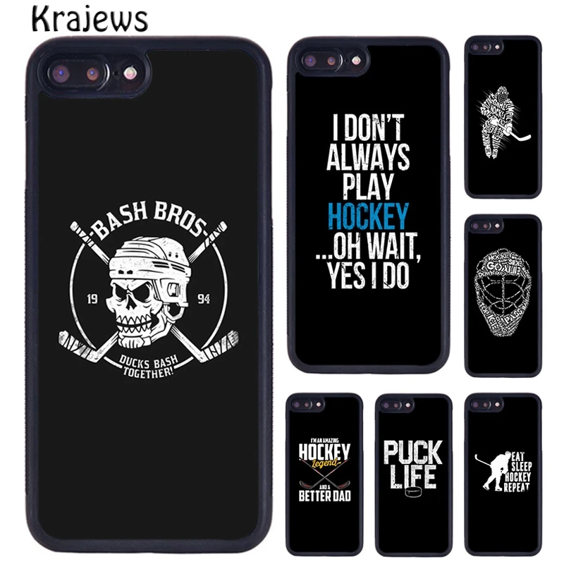 Krajews Hockey is my life Phone Case Cover For iPhone 16 15 14 plus X XS XR 11 12 13 pro max coque