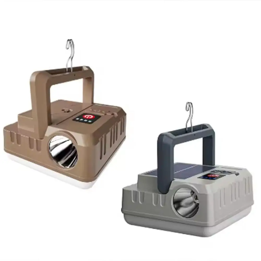 With Hook Solar Lights UBS Charging Solar Powered Outdoor Hanging Lights Waterproof Power Bank Portable Flashlights Picnic