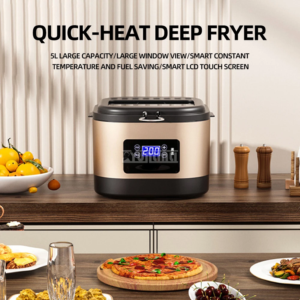 Household Electric Fryer Intelligent Deep Freidoras Con Aceite Temperature Adjustable Feidora Electrica Con Aceite