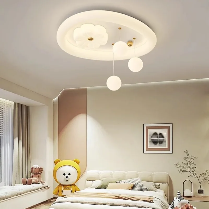 Warm Romantic Children\'s Room Ceiling Lights LED White Cloud Bubble Light Simple Modern Boy Girl Bedroom Baby Room Ceiling Lamps