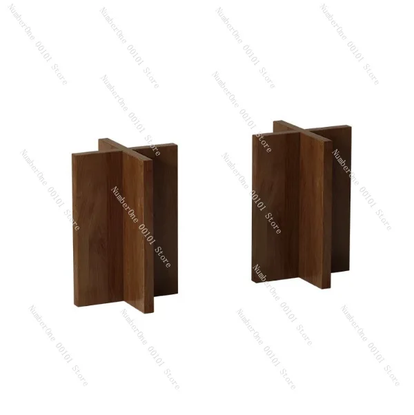 Casual cross-shaped solid wood table legs v-shaped t-shaped pine marble island table dining table bracket round bottom bas