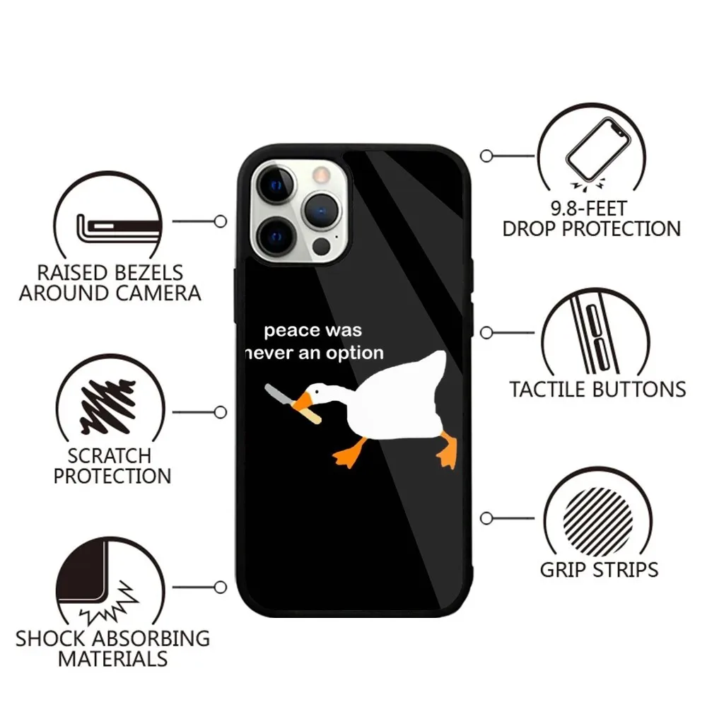 U-Untitled-Goose Game   Phone Case Strong Magnetic For IPhone 15,14,13,Pro,Max,Plus,11,12,Mini For Magsafe Wireless Charging