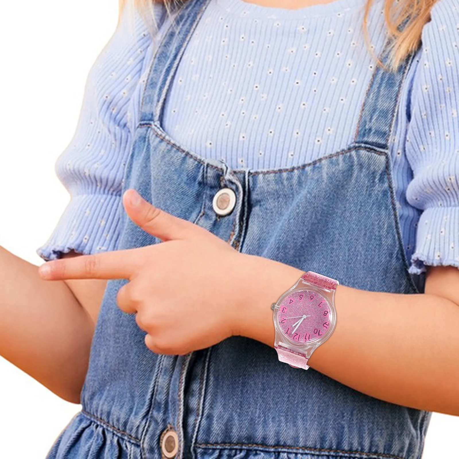 Kids Watch Colorful Shining Design Creative Quartz Movement Adjustable Strap For Children Birthday Gift Wrist Decoration Fashion