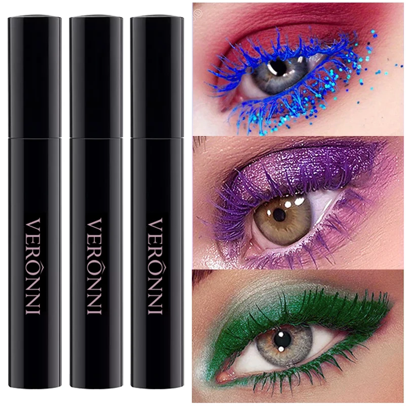 5D Colored Mascara Long-lasting waterproof, dense, slender and curling non-smudging & clumping natural eyelash easy to apply