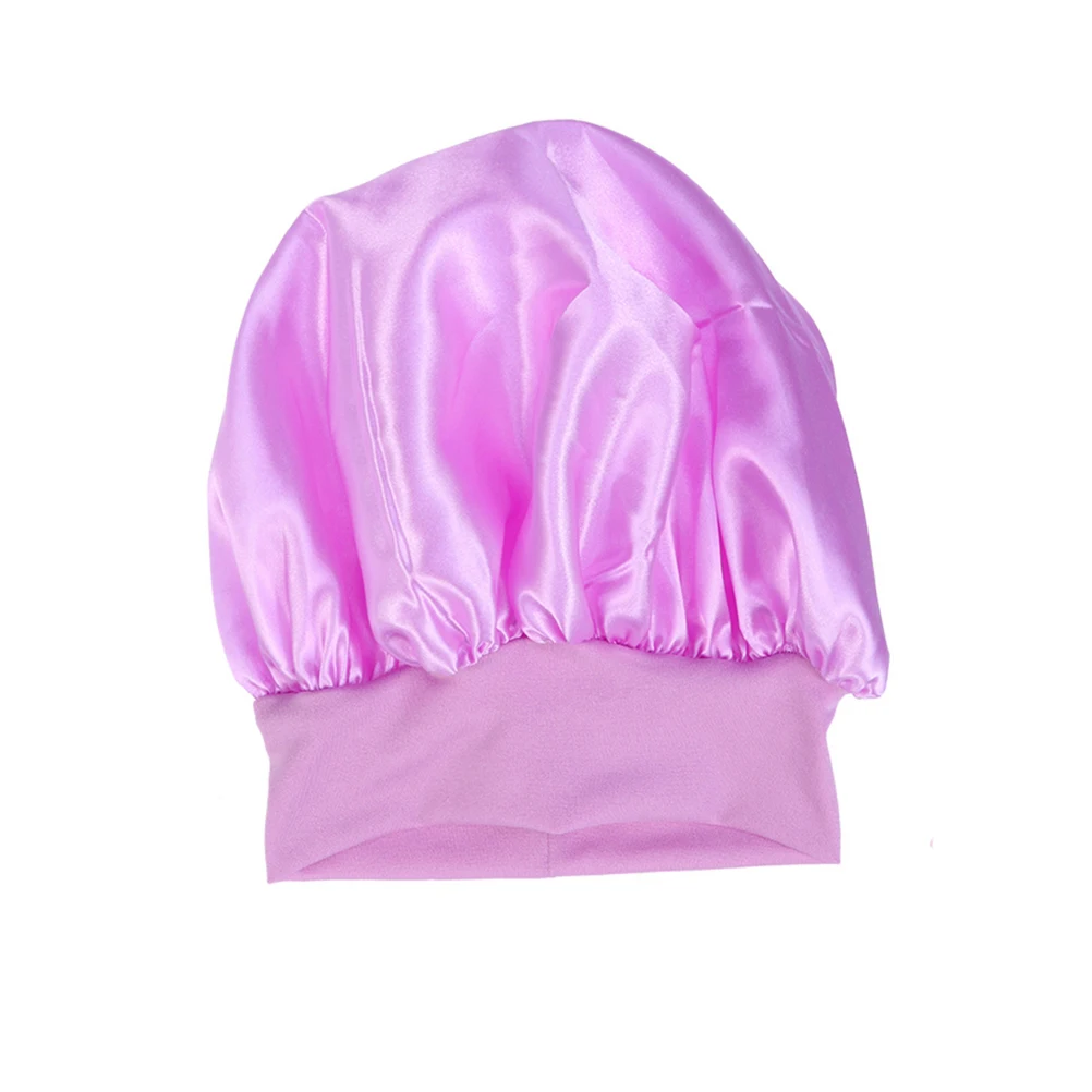 

Silk Sleep Bonnets Women High Elasticity Headband Cap Knitted Hat for Neat Hair Long Lasting Use No Skin Oil