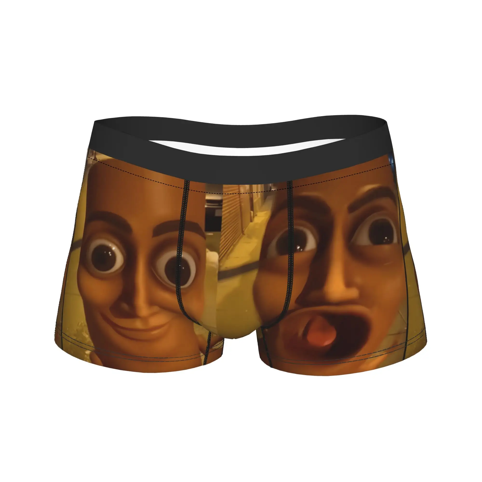 Tung Tung Tung Sahur Triple T Unhinged Meme Brainrot Underwear Men Boxer Brief Comfortable Boxershorts Oversize Underpants