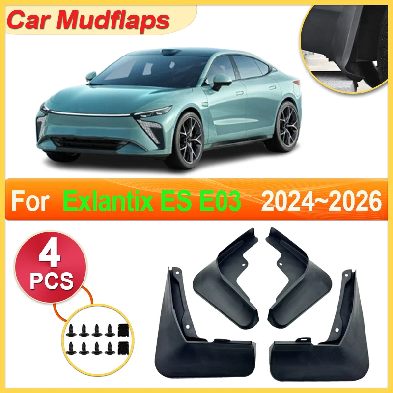 

For Exlantix Sterra ES ES7 Accessories 2024~2026 Car Mudguard Part Mudflap Tool Splash Fender Flare Cover Guard Auto Mud Protect