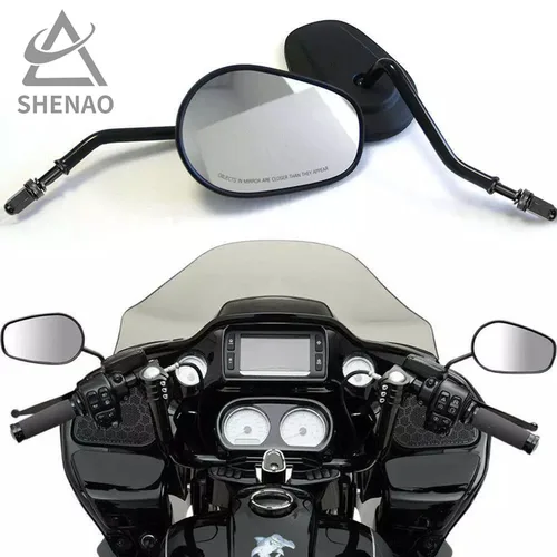 Imagen 2 del producto El espejo retrovisor de motocicleta es adecuado para Harley Series Xl883/1200/x48 Gv300 Honda Cm500 accesorios de espejo retrovisor modificado