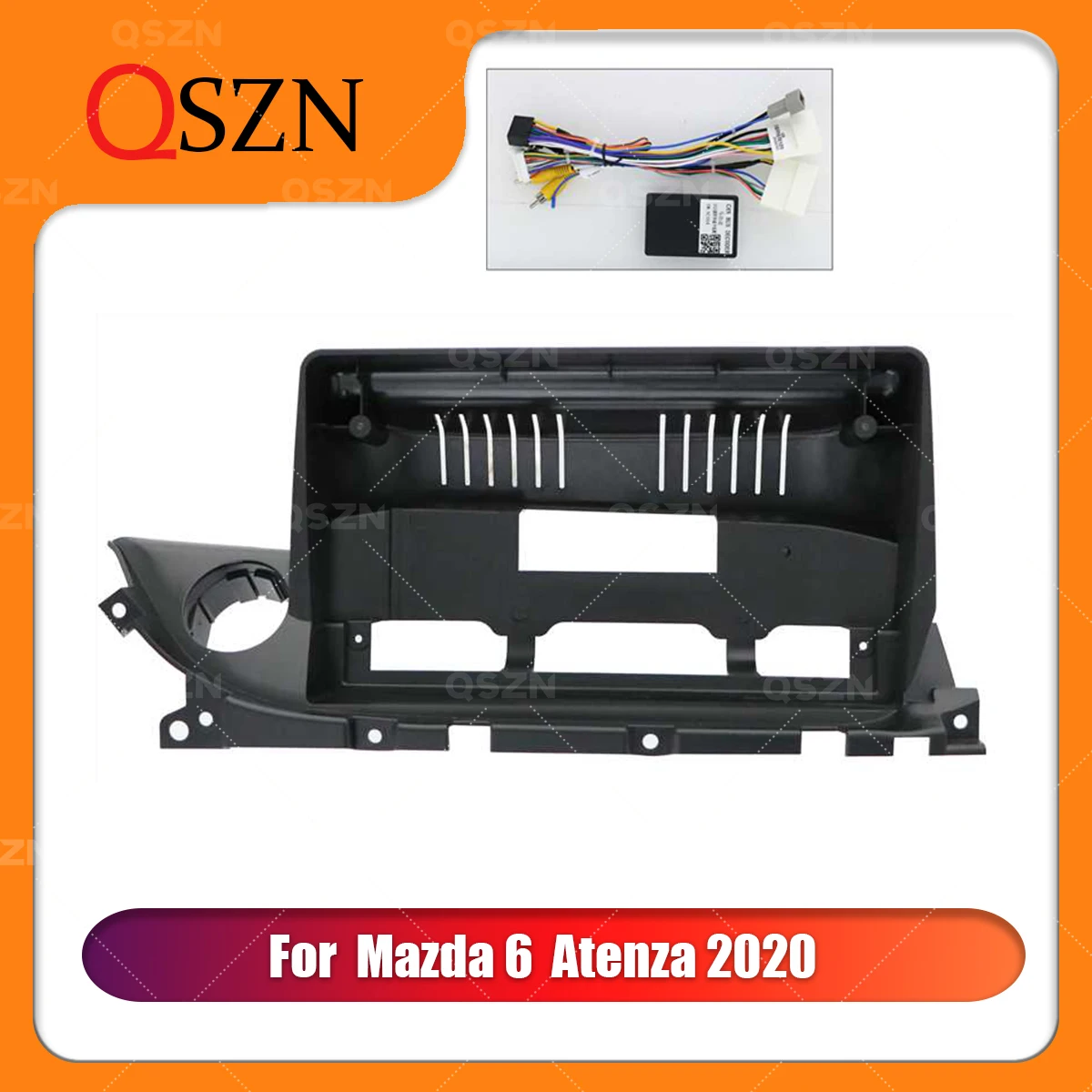 

QSZN 9 inch Car radio Fascias Panel For Mazda 6 Atenza 2020 Frame Audio Installation Dash Fitting Panel Kit Big Screen 2 Din