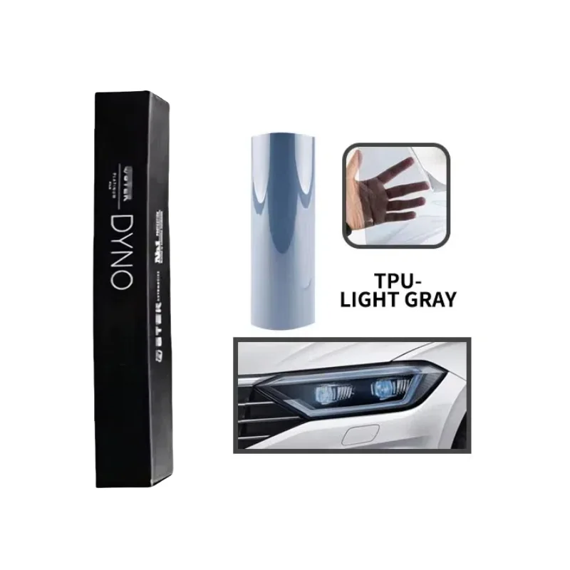 

STEK TPU PPF Car Lamp Film Light Gray Headlight Tint Headlight Film 0.3*15M Scratch Headlight Film Car Auto Lamp Film