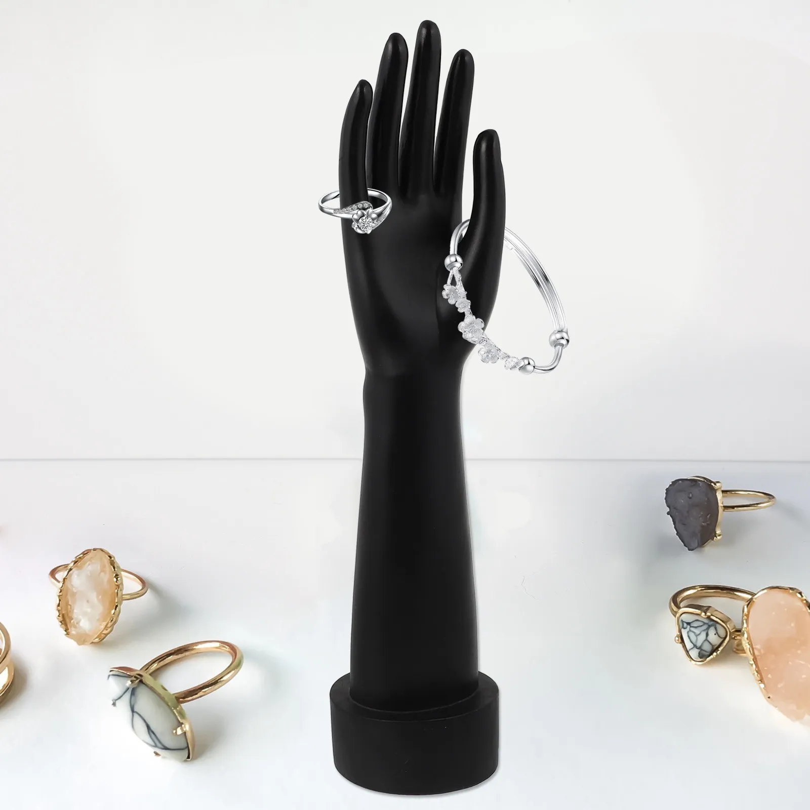 

1Pcs Premium Wedding Jewelry Hand Stand Ring Holder Display Rack for Bracelets Pendants Watches Tidy Dresser Table Decor