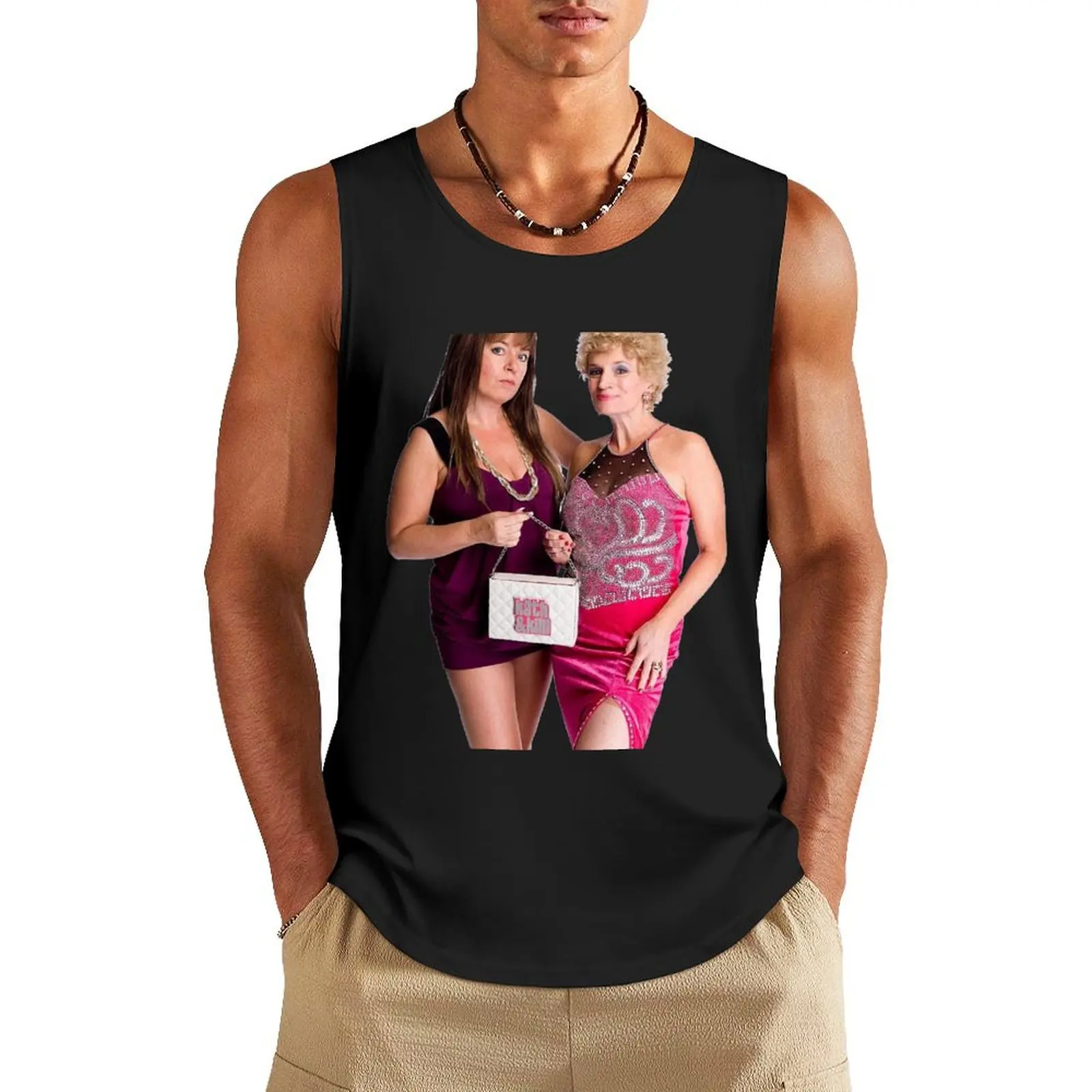 Kath y Kim: camiseta sin mangas con bolso, anime gym, cool things, ropa de verano