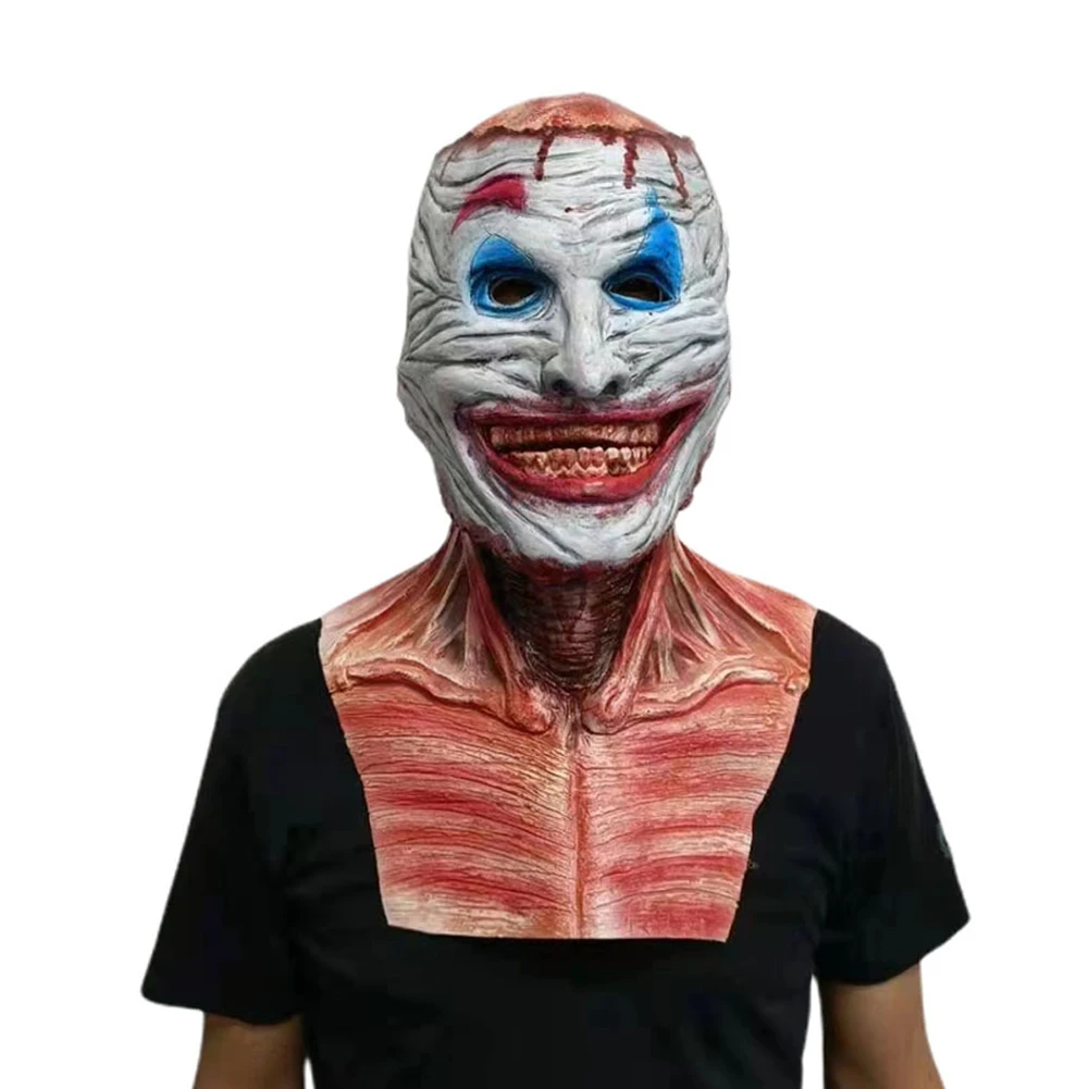 Joker Double Peelable Halloween Mask Latex Joker Double Layer Ripped Mask Magnetic Blood Double Mask for Halloween Party Cosplay