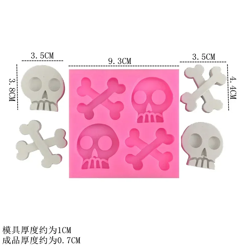 Silicone Molds Cake Decoration Tools Cake Baking Tools Skull Moulds Christian Rose Chocolate Fandont Mold Silica Gel Mould