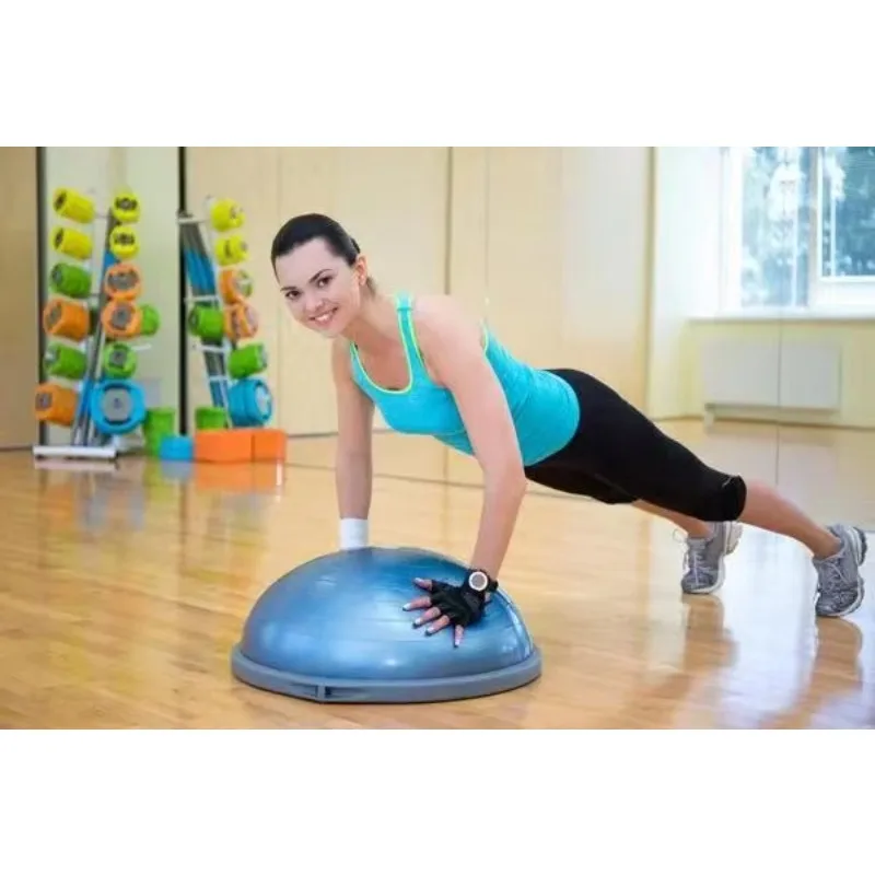 High Quality Durable PVC Wave Velocity Sphere Anti-Slip Surface Semi-Circular Balance Reinforced Base 300 Lbs Bearing