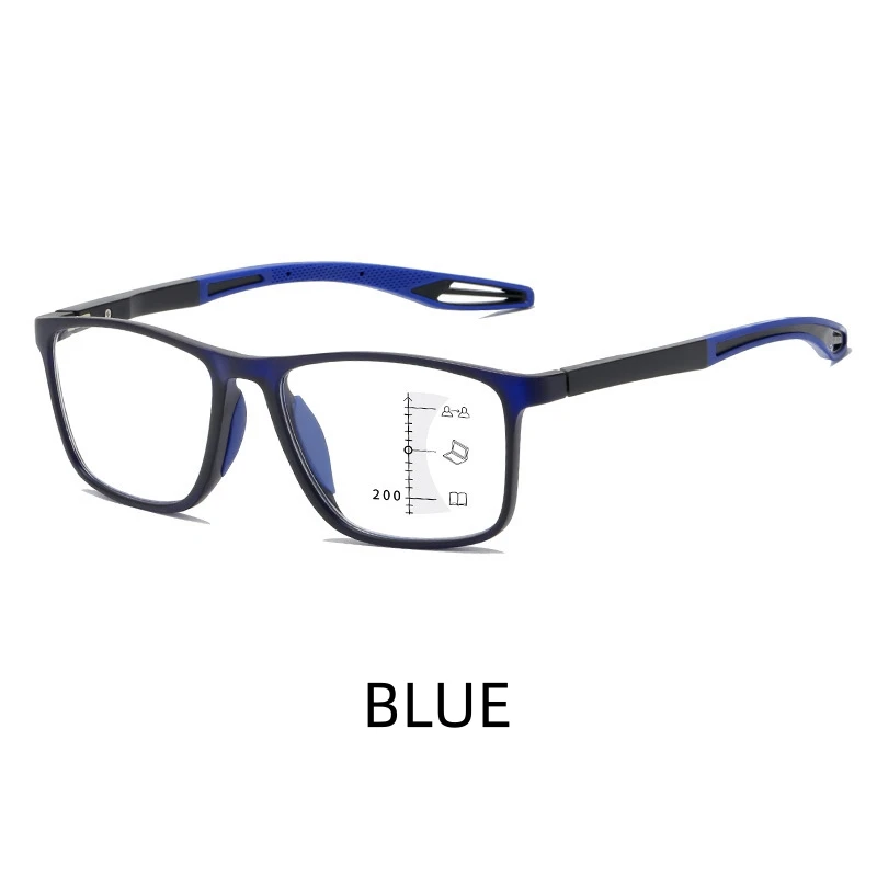 Progressive Photochromic Multifocus Reading Glasses Blue Light Blocking Transition Multifocal Readers Spring Hinge Glasses