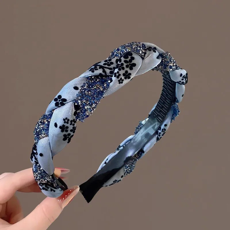 

2025 New Braided Hairband - Anti-Slip Teeth Headband for Women, Vintage High Crown Hair Clip, Elegant Daily/Party Accessory