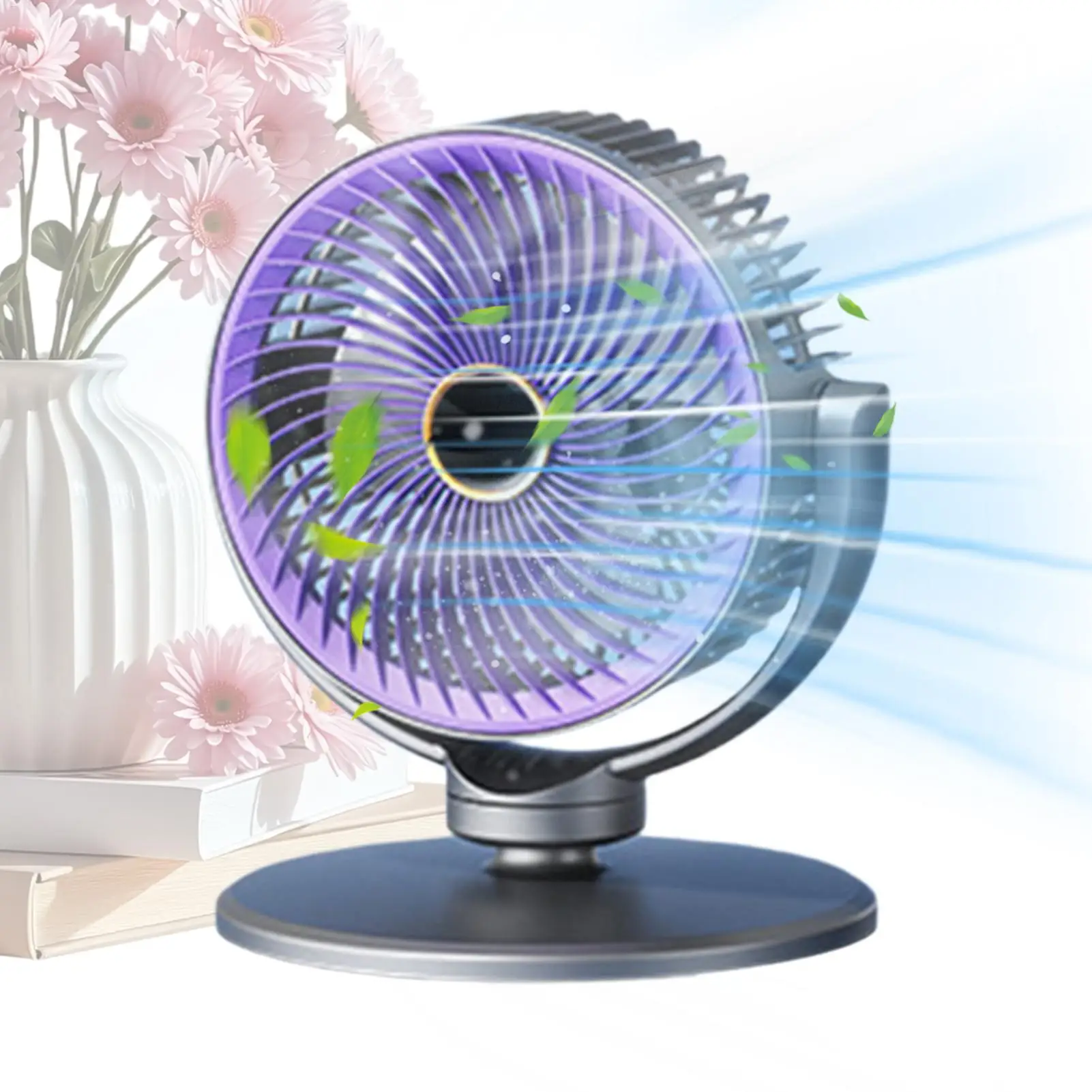 Bedroom 5-Speed Height Adjustable Portable USB Rechargeable Cooling Standing Fan  Tabletop/Floor Fan Air Circulator Fan