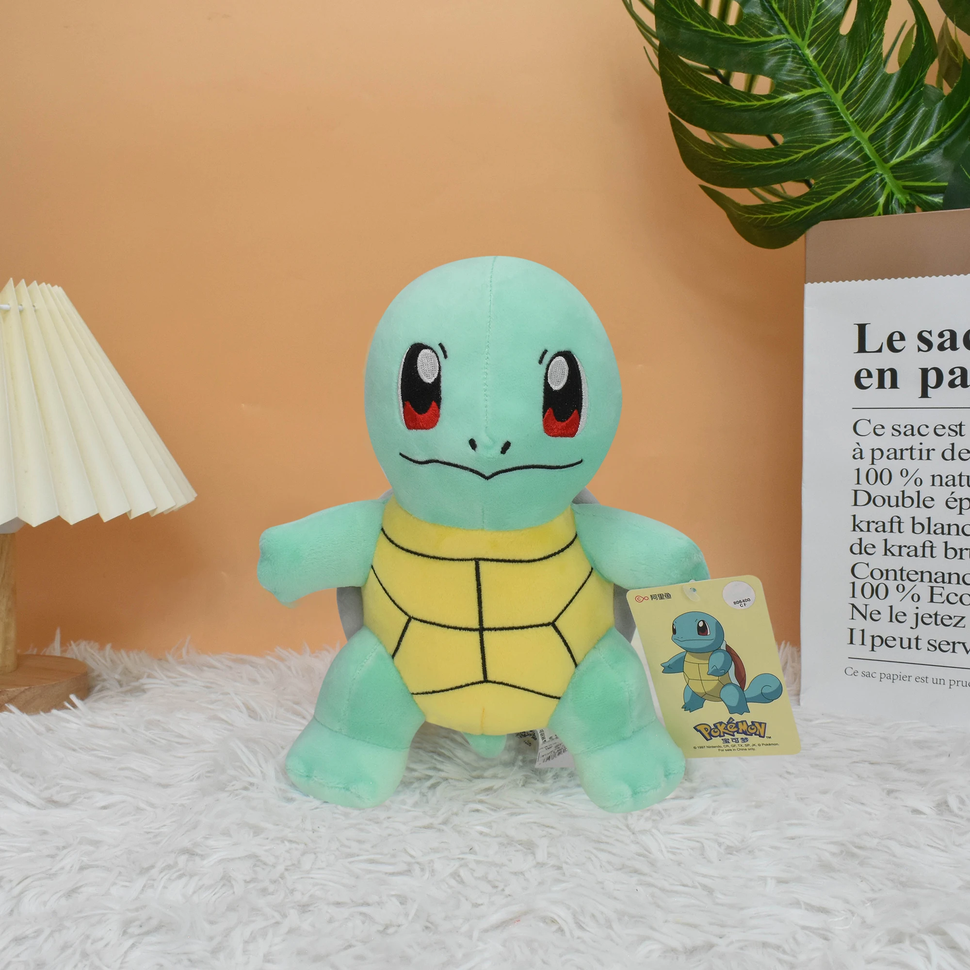 Squirtle 7.9 인치 봉제 인형 부드러운 애니메이션 인형 장난감 소년 소녀 컬렉션 Christamas Peluche 선물 생일 귀여운 카와이