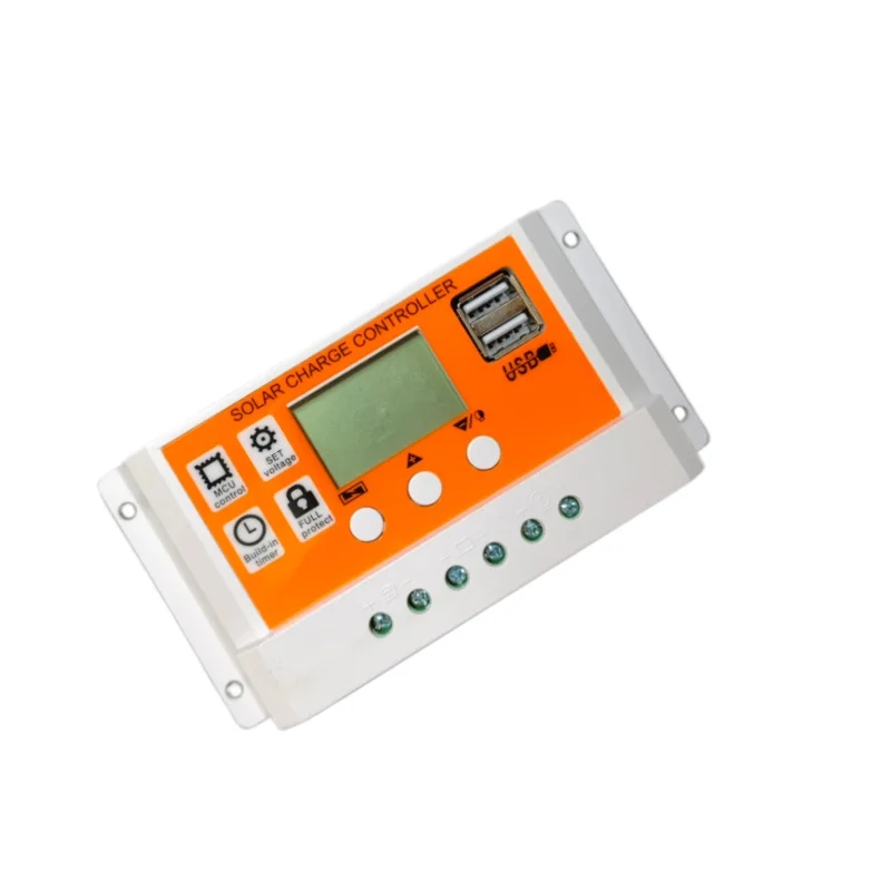 5PCS solar controller 12V24V 10A 20A solar charge controller with USB LCD solar battery controller