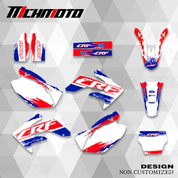 MCHMFG 전체 그래픽 데칼 스티커 배경 사용자 정의 번호 이름, 혼다 CRF250R CRF250 2004 2005 2006 2007 2008 2009 