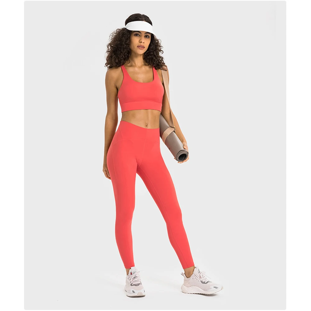 

New Yoga Set Sports Bra Tight Yoga Capris