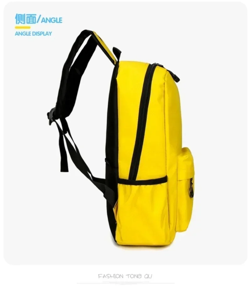 Pokemon Pikachu SchoolBag Primary School Bookbag Large-capacity Kids Backpack Boy Girl Knapsack High-quality Backpack Laptop Bag