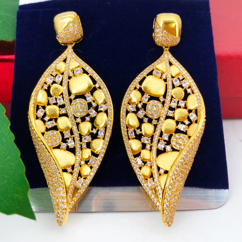 

Missvikki Colorful Rhinestone Trendy Skeleton Dangle Earrings for Women Fashion Personality Earring Luxury Dainty Jewelry