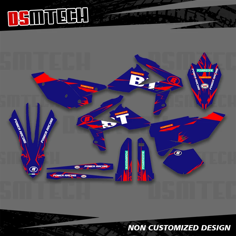 

DSMTECH Full Graphics Decals Stickers Motorcycle Background Custom Number for BETA RR 250 300 350 390 430 480 2013 2014-2017 002
