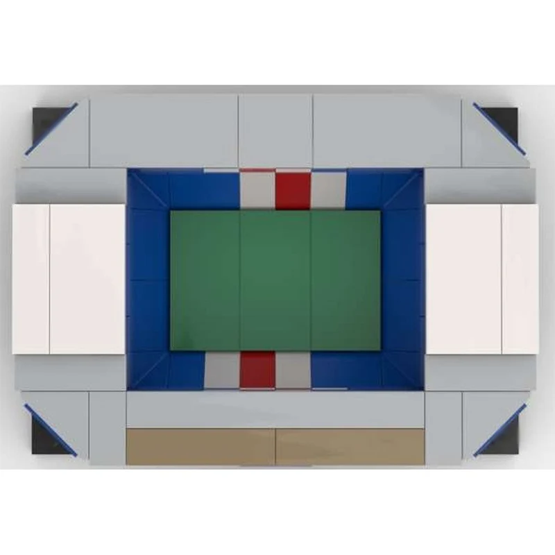 ชุดตัวต่อโมเดลอาคาร City Street View แบบ MOC สนามกีฬาเนเธอร์แลนด์ เทคโนโลยีแบบโมดูล ของเล่นประกอบสำหรับเด็ก ของขวัญวันหยุด