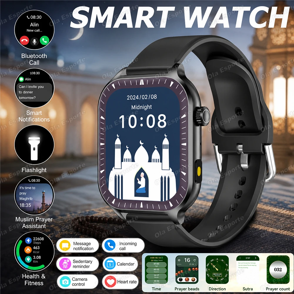 Smartwatch Health Watches - New LED Flashlight Smart Watch 2026