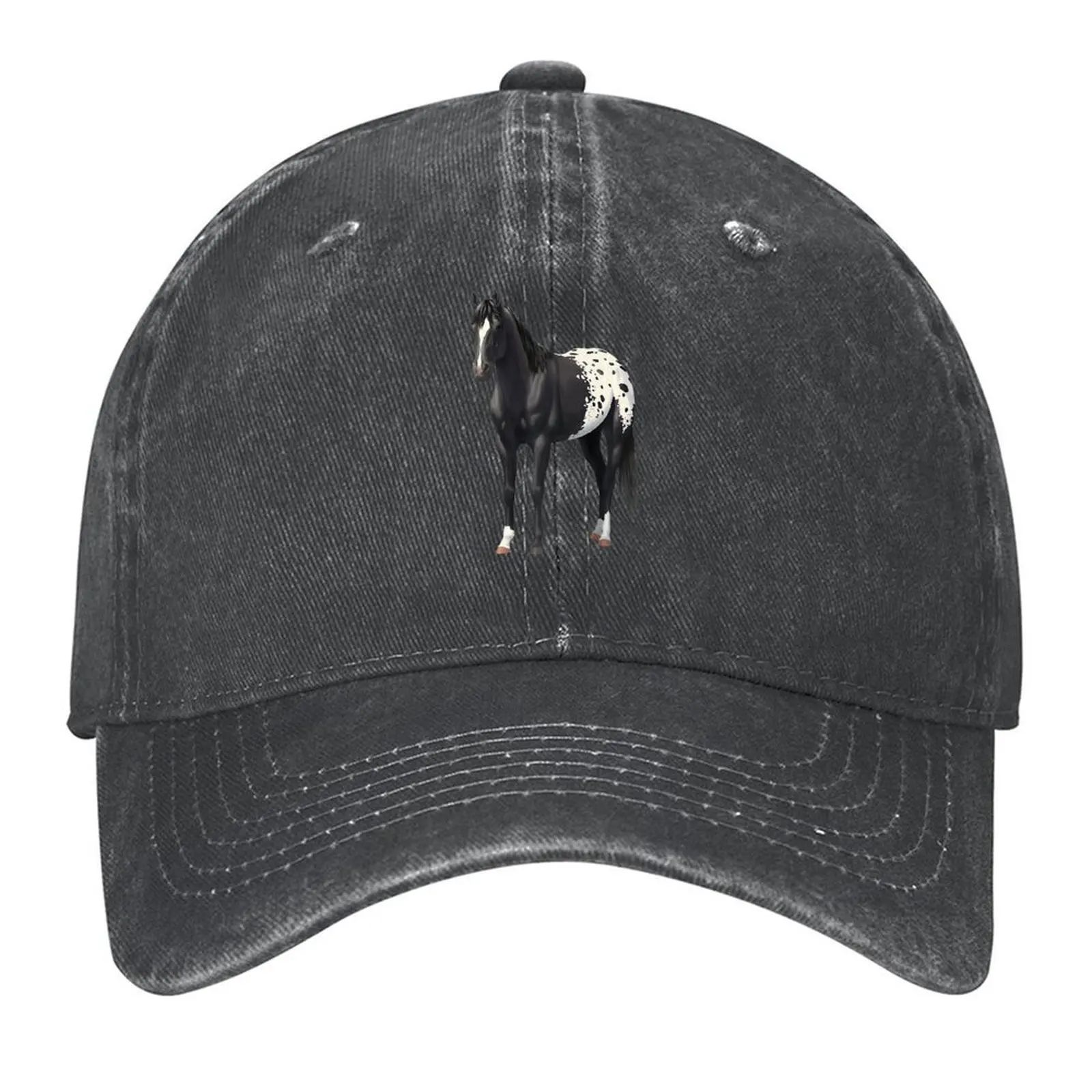 

Beautiful Black Blanket Appaloosa Horse Lover Gift Premium Baseball Cap Horse Hat Golf Male hat Ball Cap Golf Wear Men Women's