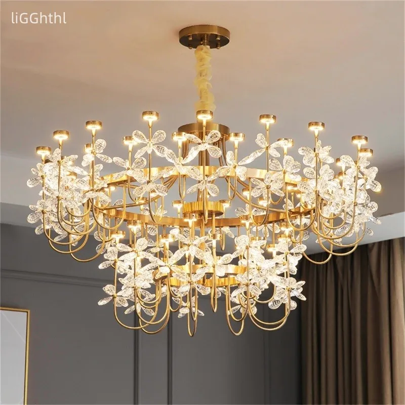 

Modern Chandelier Crystal Gold Luxury Creative Butterfly Design LED Pendant Lamp for Home Living Dining Room Ceiling Chandelier