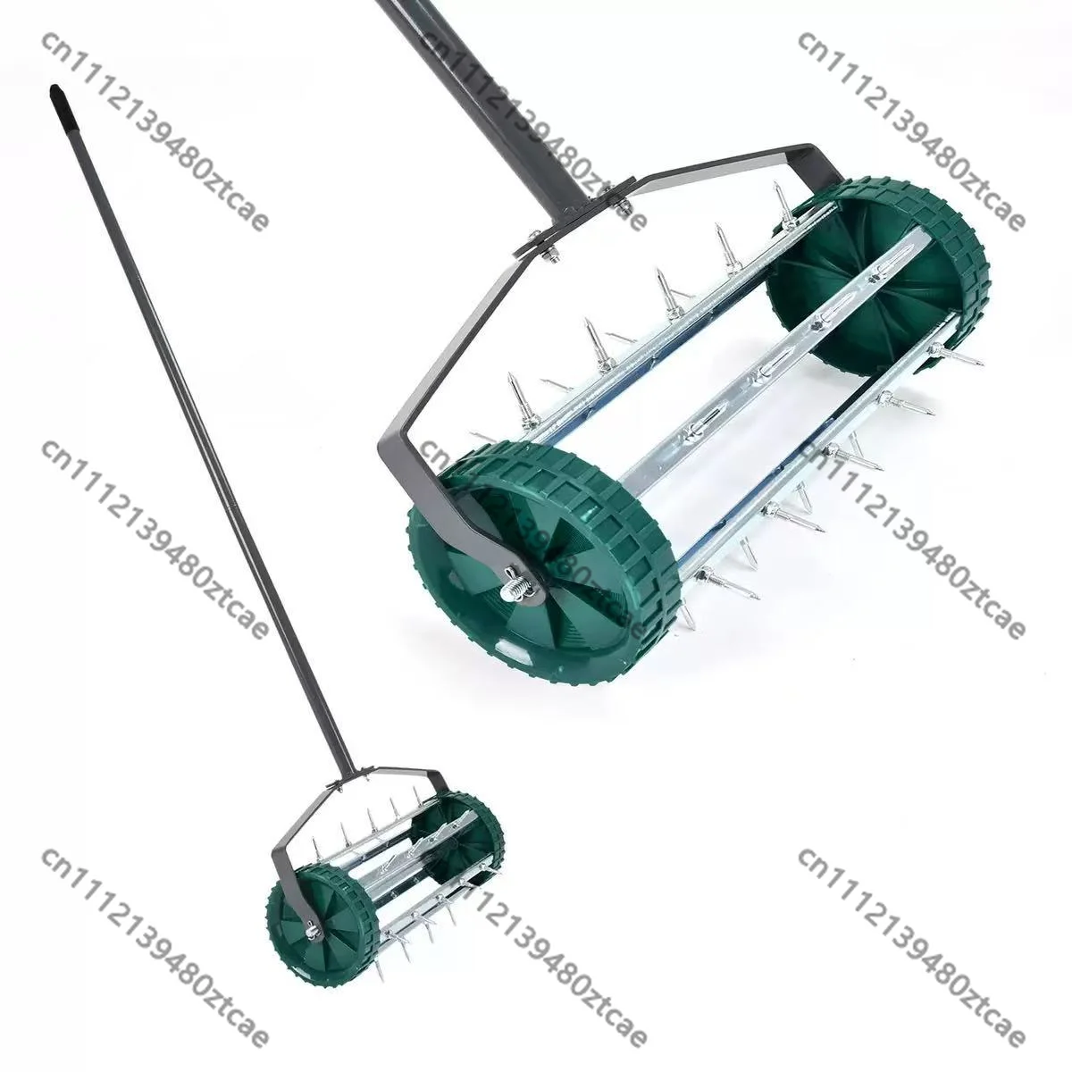 Portable Carbon Steel Manual Lawn Aerator Detachable Anti Slip Handle Garden Soil Venting Maintenance Tool
