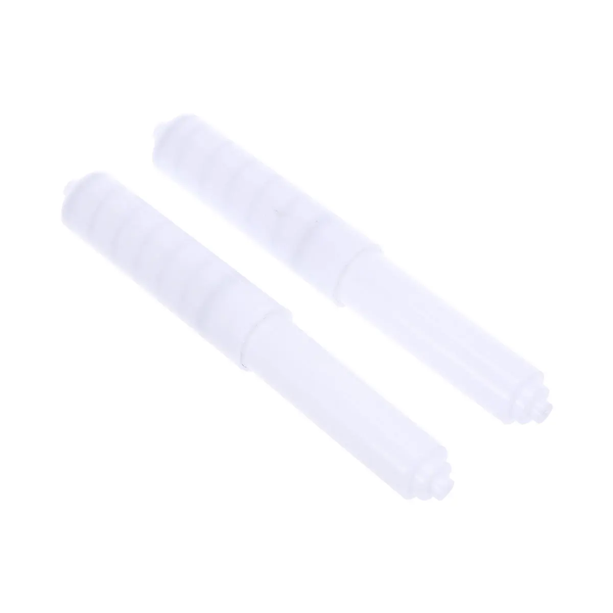 

2 Pcs White Paper Holder Plastic Roller for Bathroom Replacement Parts Pull-out Toilet Extender Hand-shaped Napkin Bar Travel