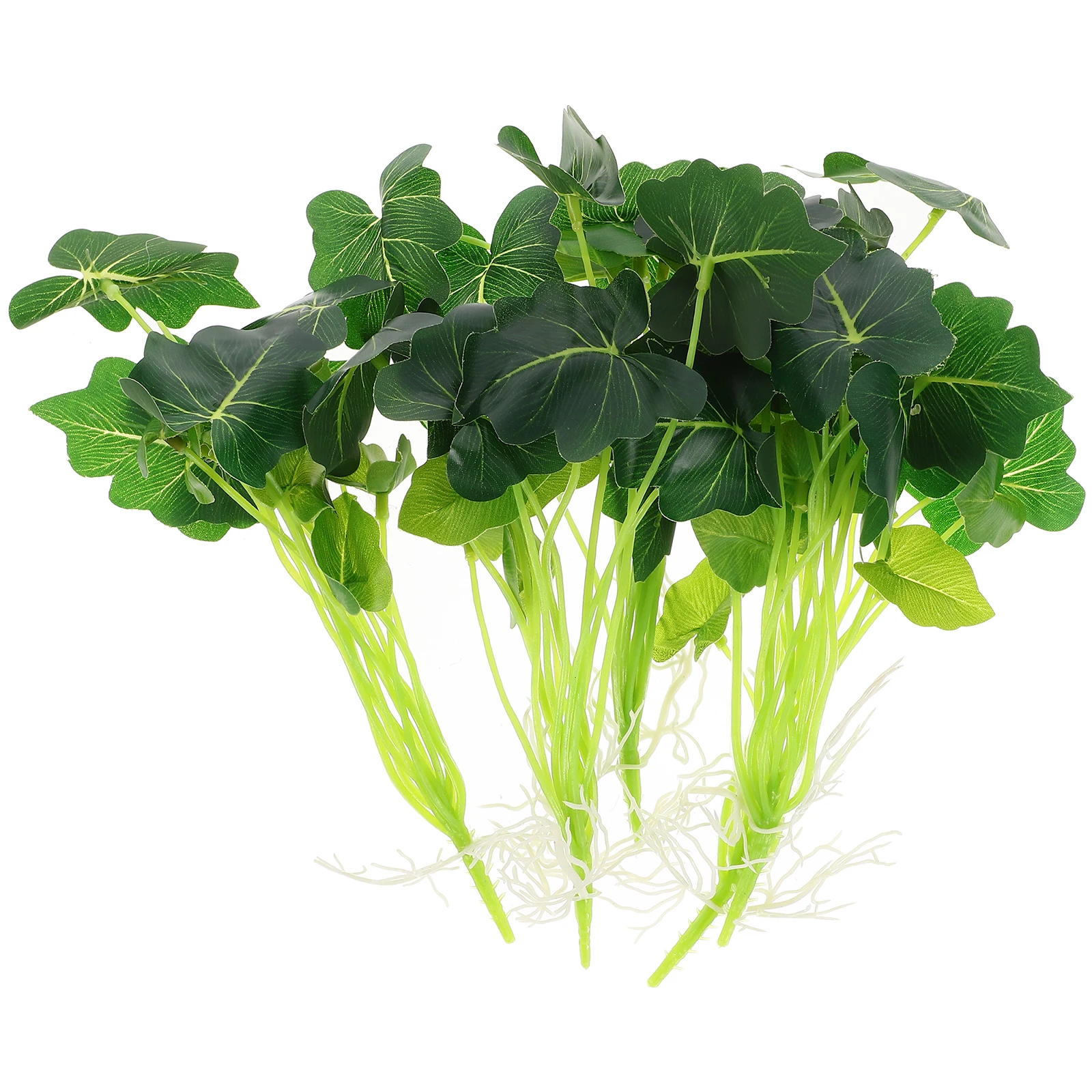 

Simulated Plant Ornaments Artificial Fake Leaves Stems Realistic Silk Cloth Green Decor Home Dining Table Desk Craft 5 Branches