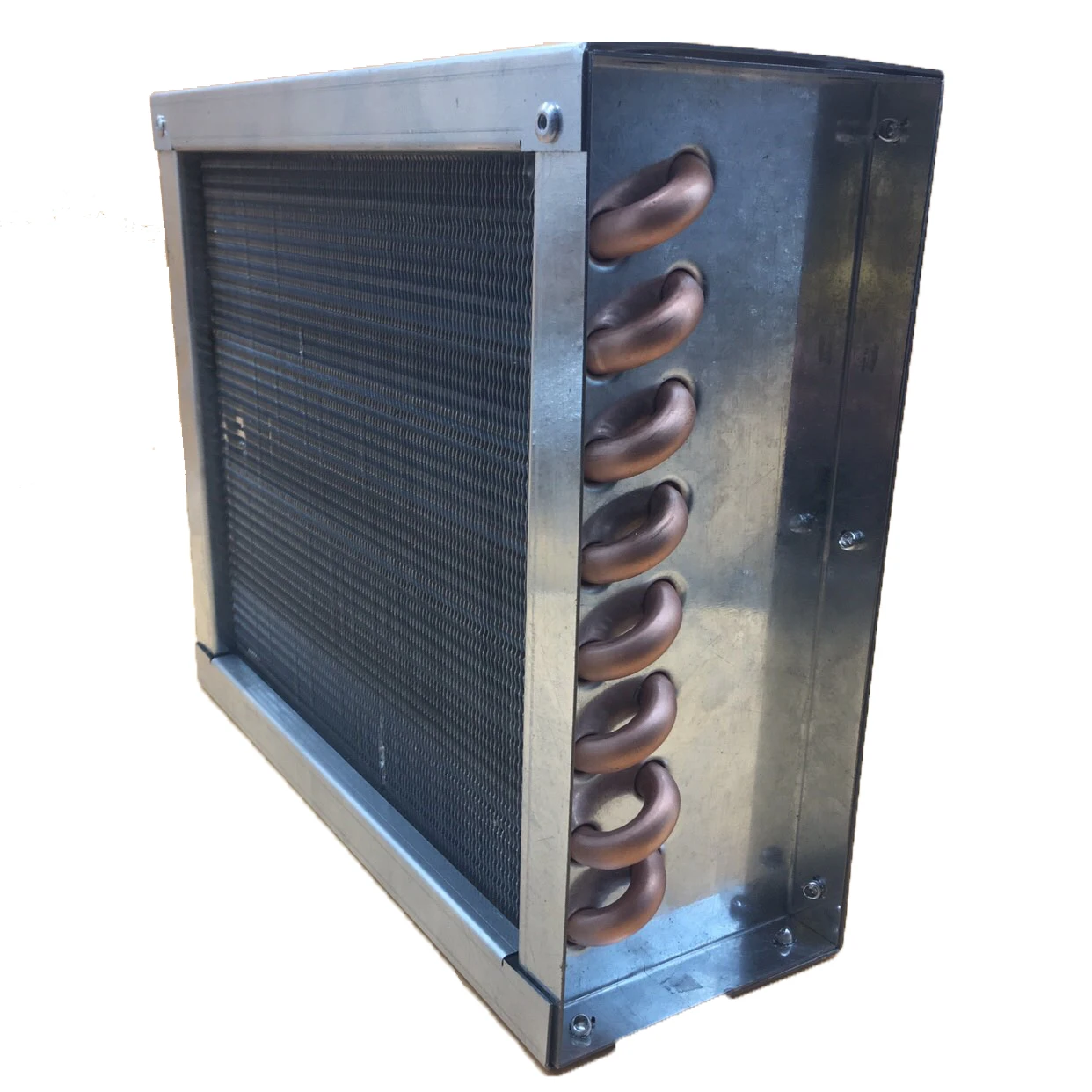 3HP fin & tube heat exchanger  is working as condenser of air cooled condensing unit  for cold room or refrigeration cabinets