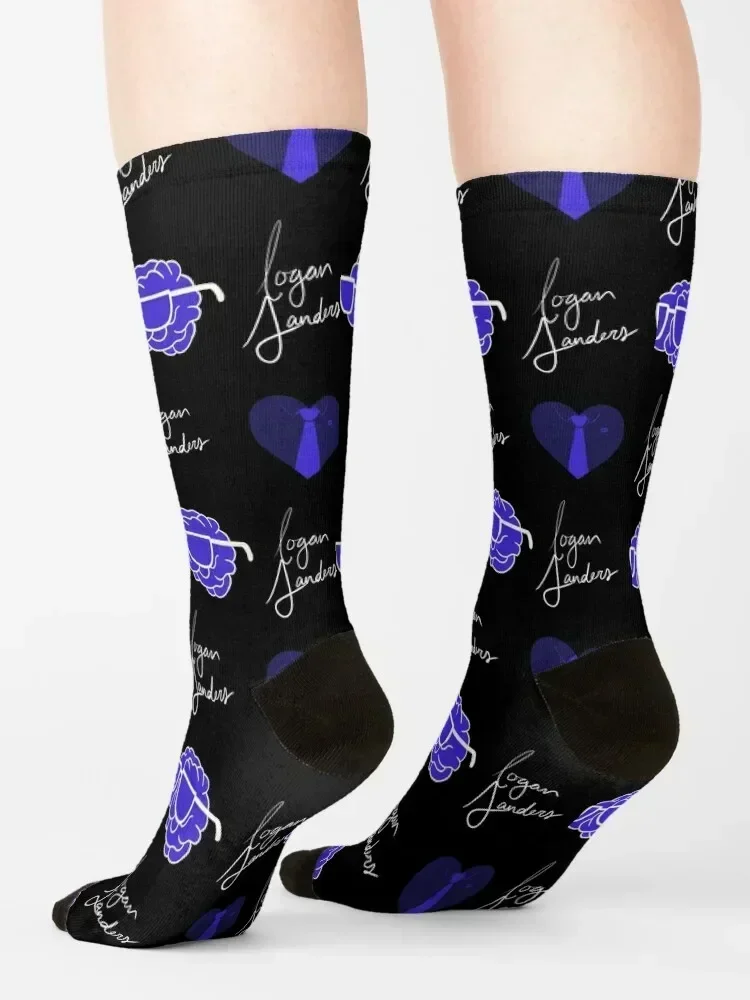 Logan Sanders Sides Socks Men's fashionable cartoon snow Socks Men's Women's