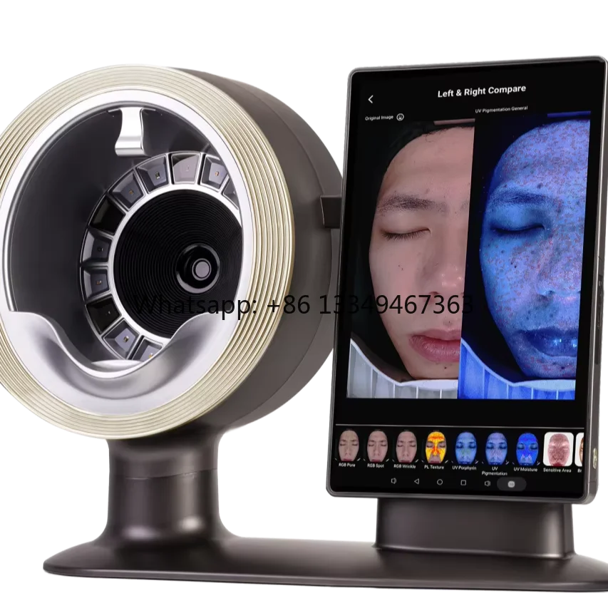 

Desktop Artificial Intelligence Skin Analyzer Face Analysis Machine Lead Leather Handheld Detector